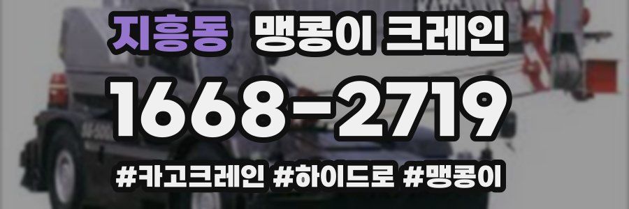 지흥동 맹콩이 크레인