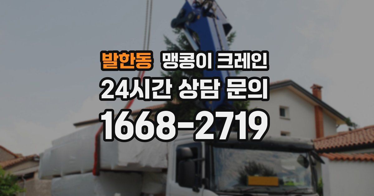 발한동 맹콩이 크레인