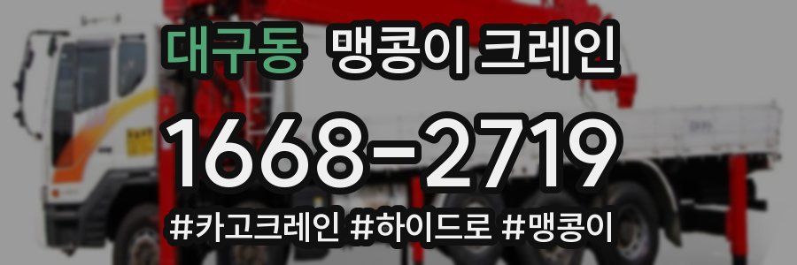 대구동 맹콩이 크레인
