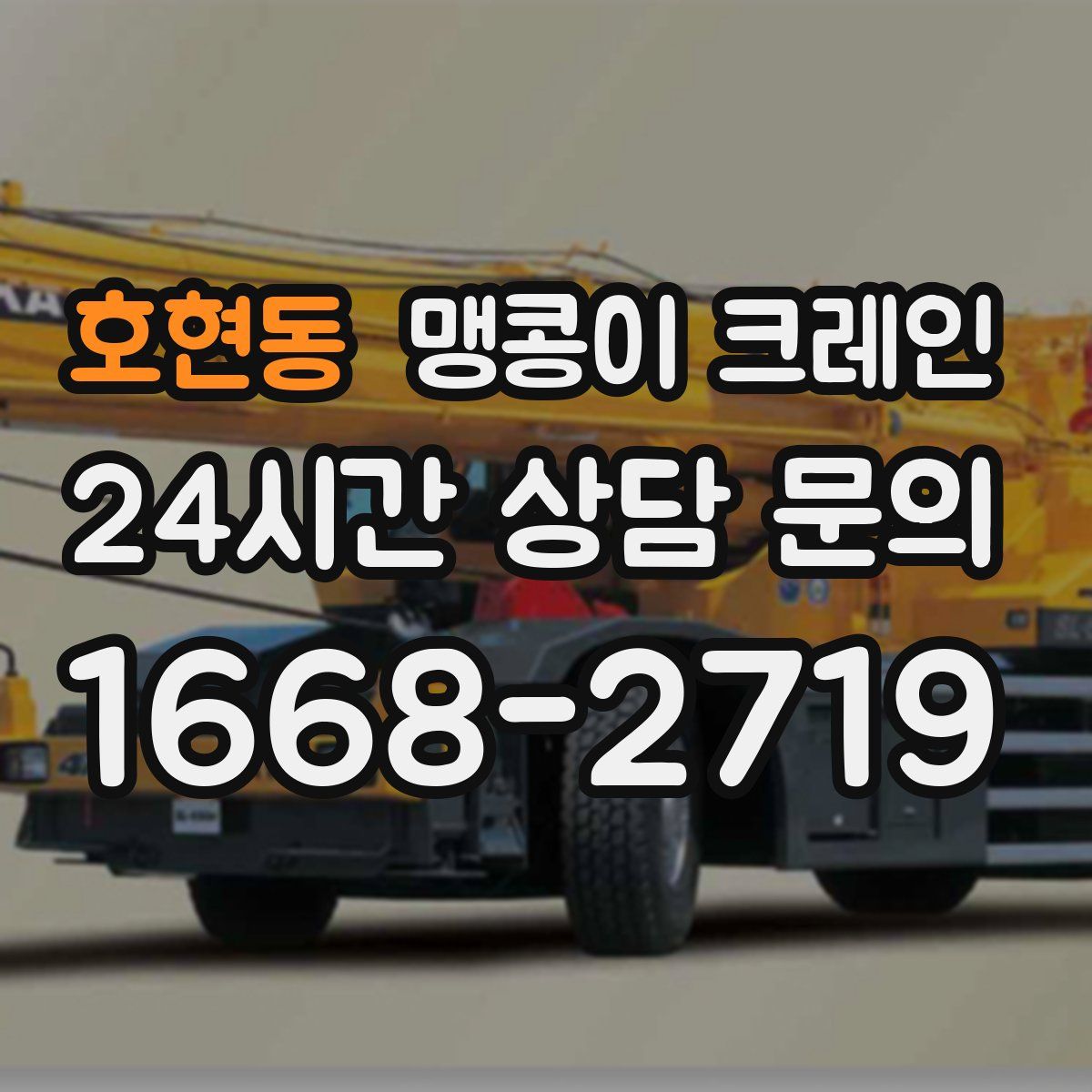 호현동 맹콩이 크레인