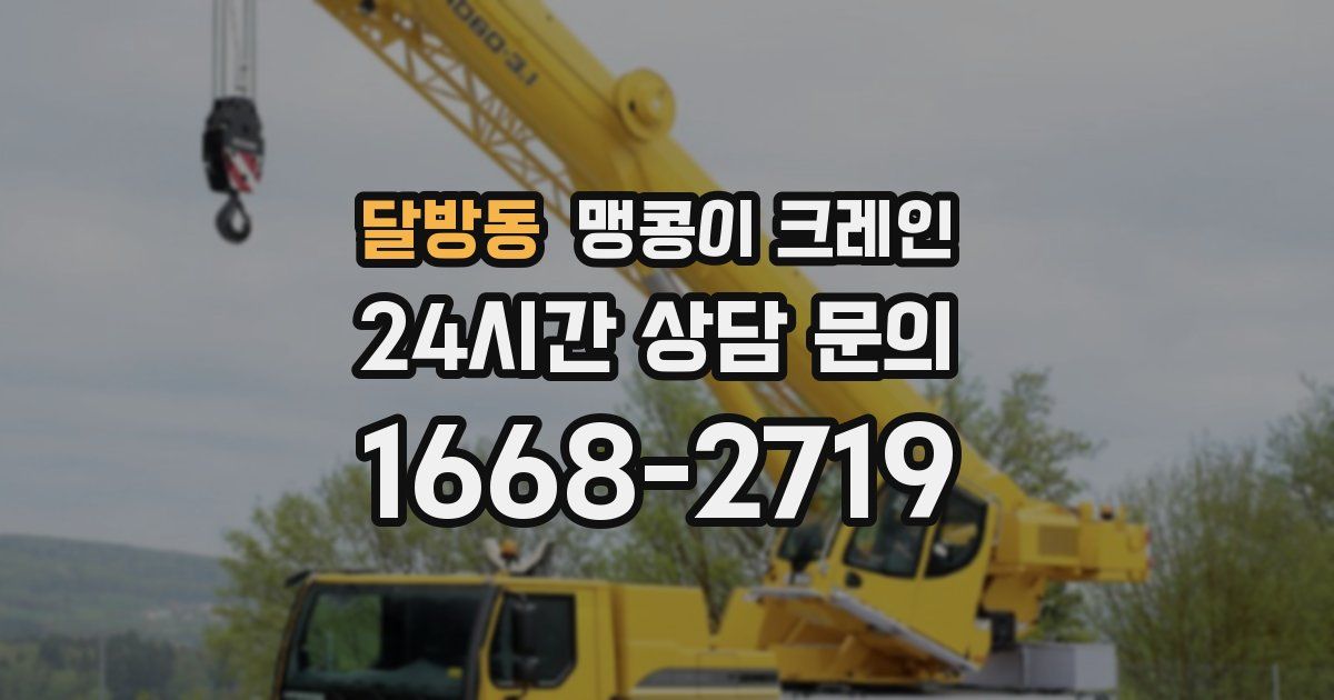 달방동 맹콩이 크레인