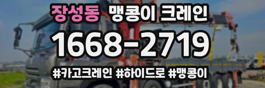장성동 맹콩이 크레인
