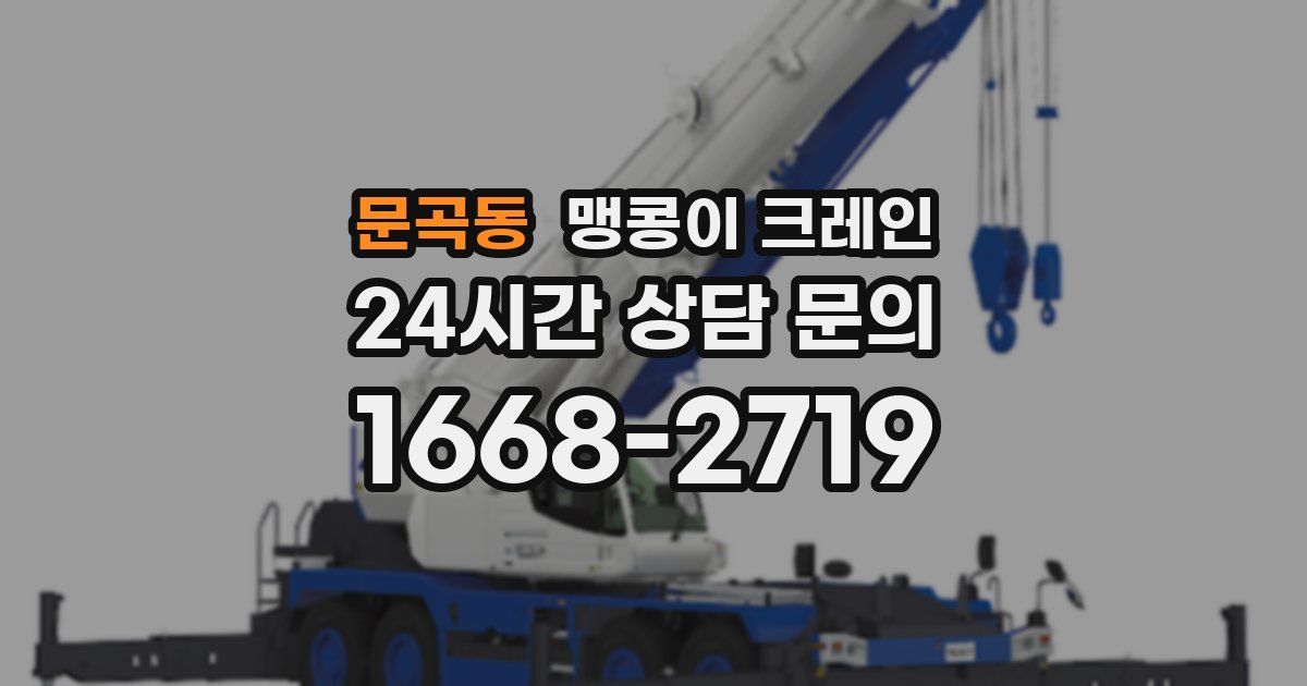 문곡동 맹콩이 크레인