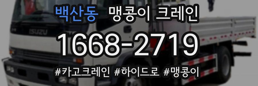 백산동 맹콩이 크레인