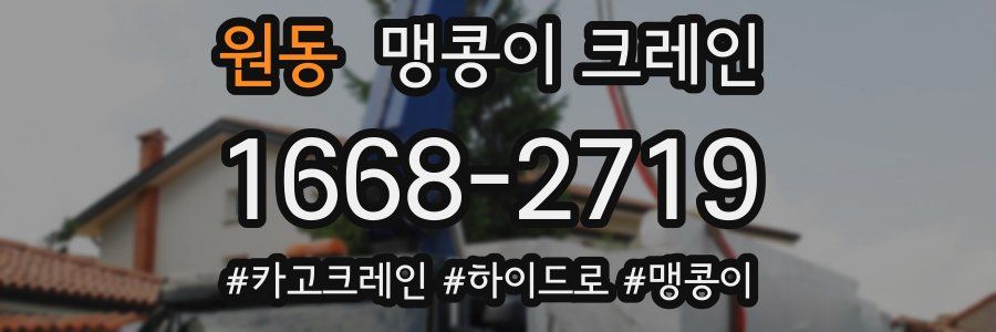 원동 맹콩이 크레인