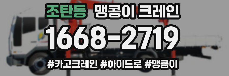 조탄동 맹콩이 크레인