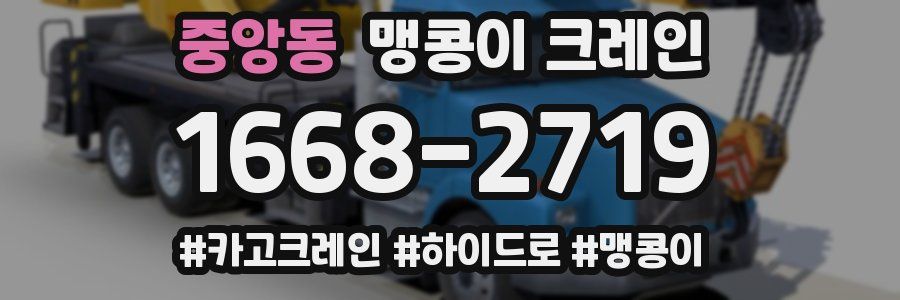 중앙동 맹콩이 크레인