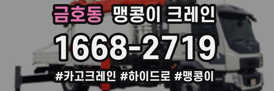 금호동 맹콩이 크레인