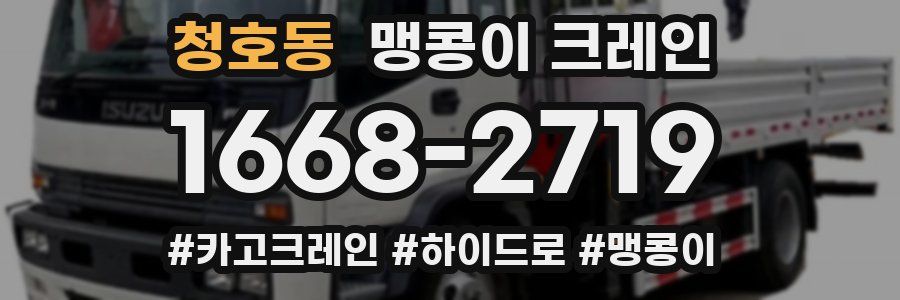 청호동 맹콩이 크레인