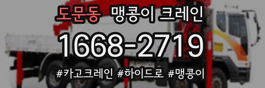 도문동 맹콩이 크레인
