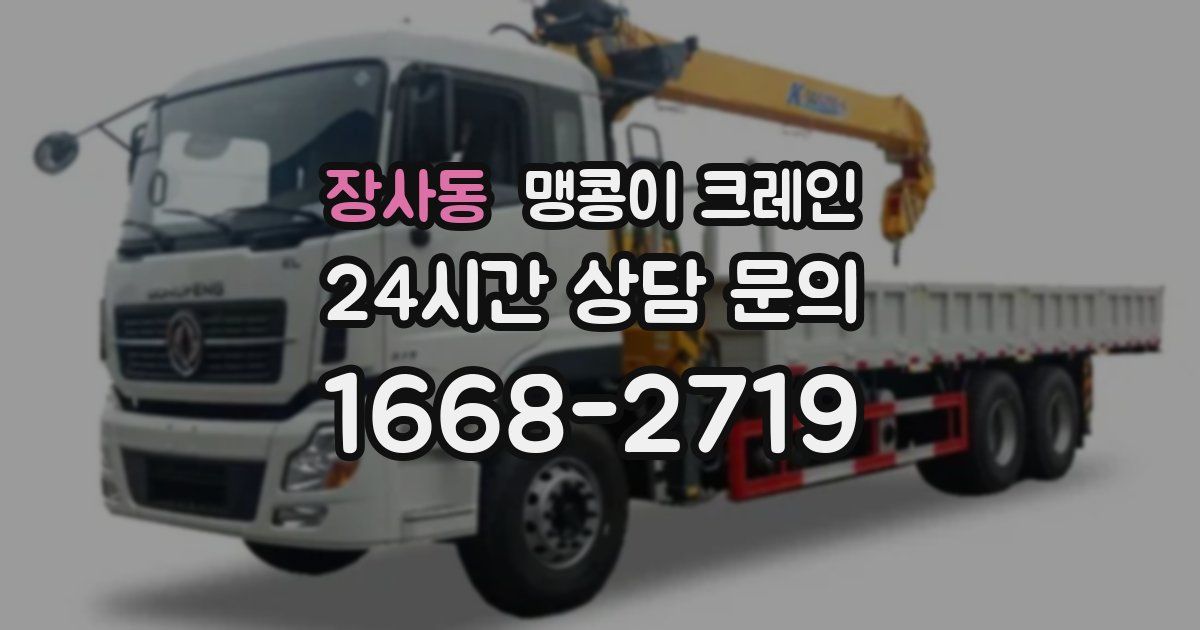 장사동 맹콩이 크레인