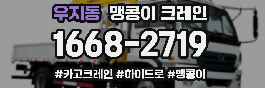 우지동 맹콩이 크레인