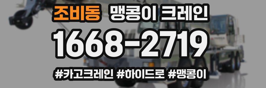 조비동 맹콩이 크레인
