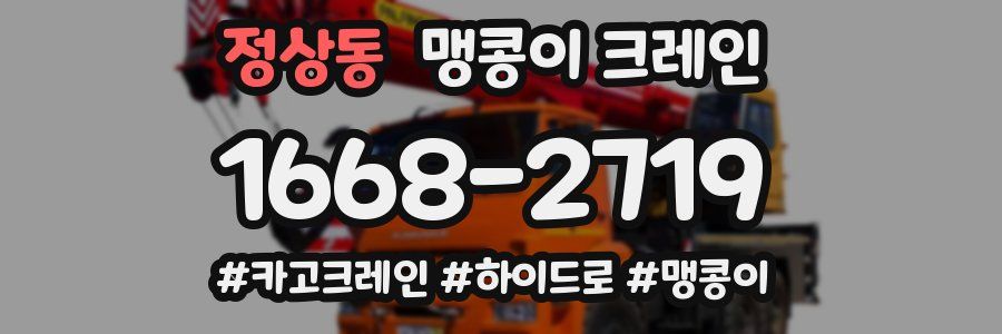 정상동 맹콩이 크레인