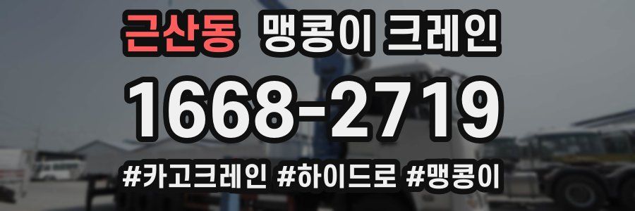 근산동 맹콩이 크레인