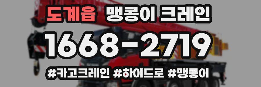 도계읍 맹콩이 크레인