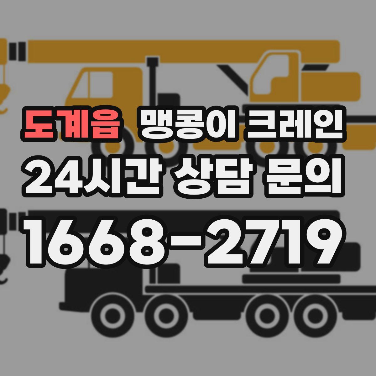 도계읍 맹콩이 크레인