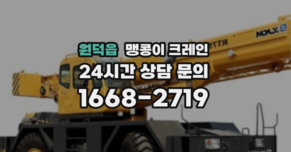 원덕읍 맹콩이 크레인