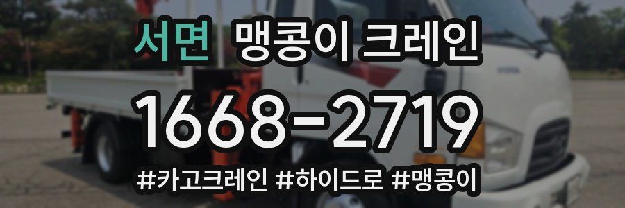 서면 맹콩이 크레인