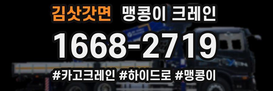 김삿갓면 맹콩이 크레인