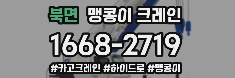 북면 맹콩이 크레인