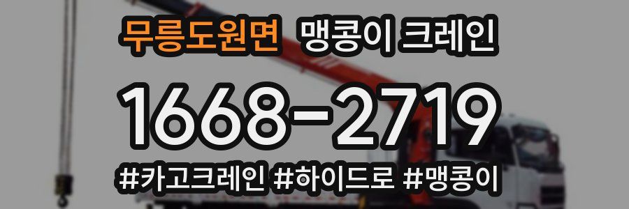 무릉도원면 맹콩이 크레인