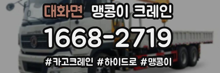 대화면 맹콩이 크레인