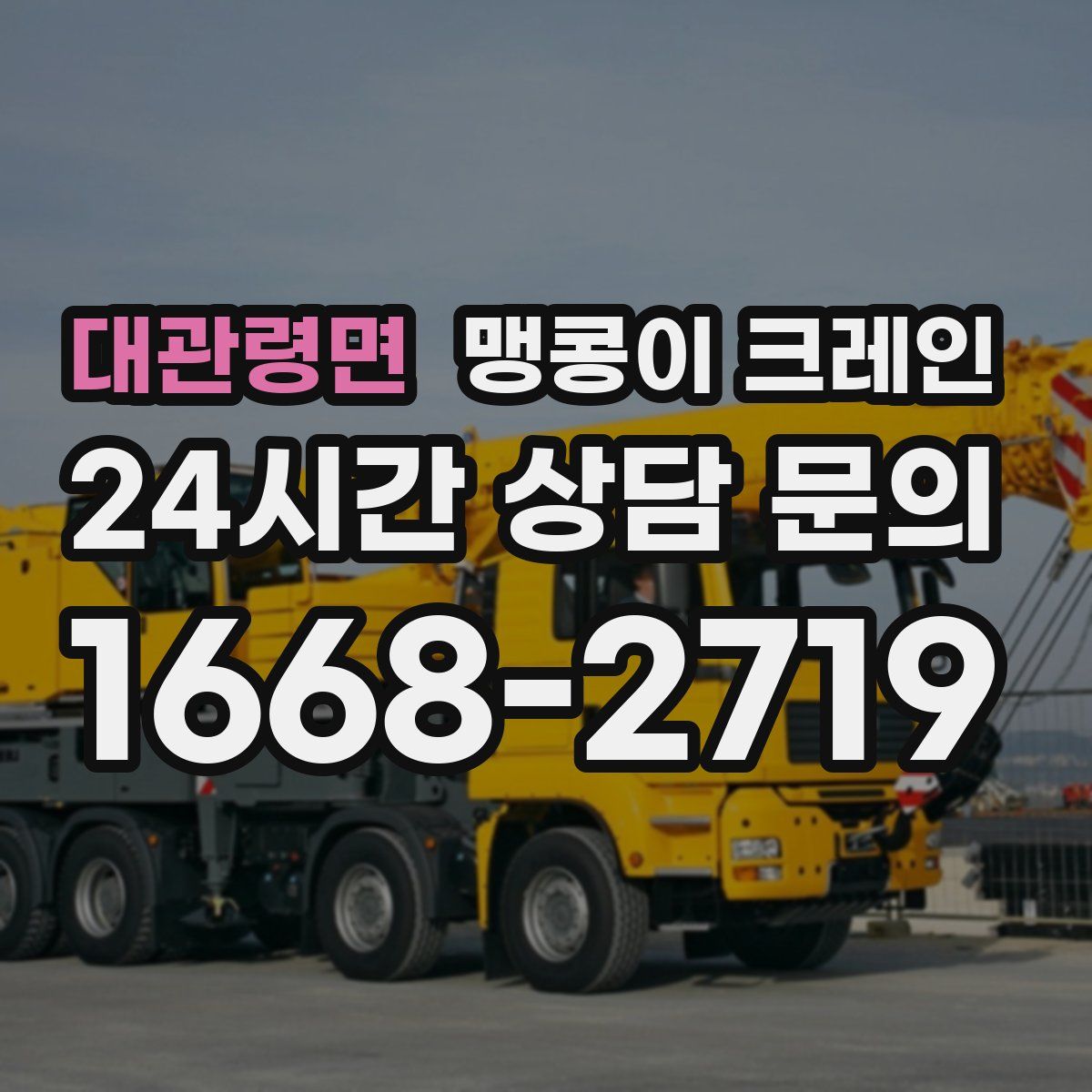 대관령면 맹콩이 크레인