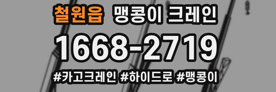 철원읍 맹콩이 크레인