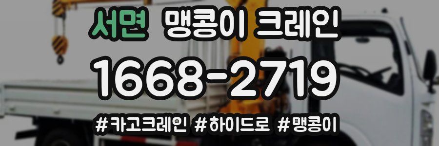 서면 맹콩이 크레인