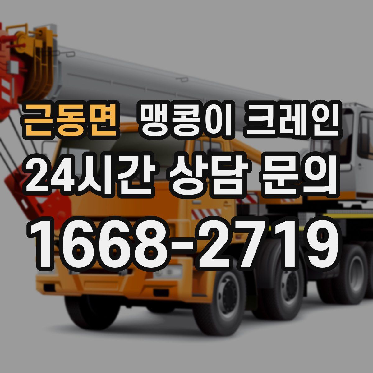 근동면 맹콩이 크레인