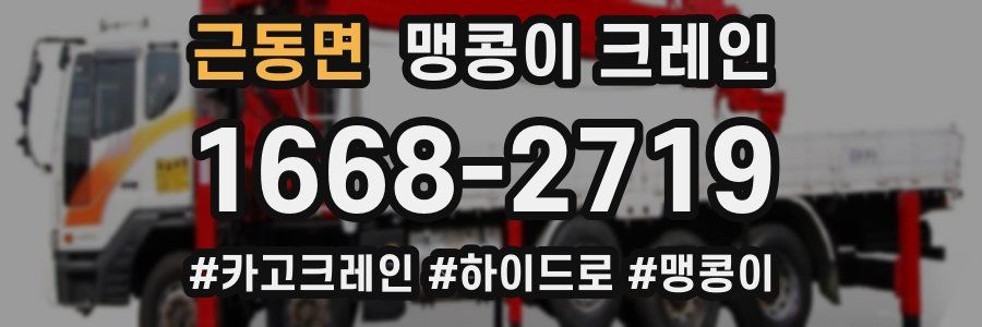 근동면 맹콩이 크레인