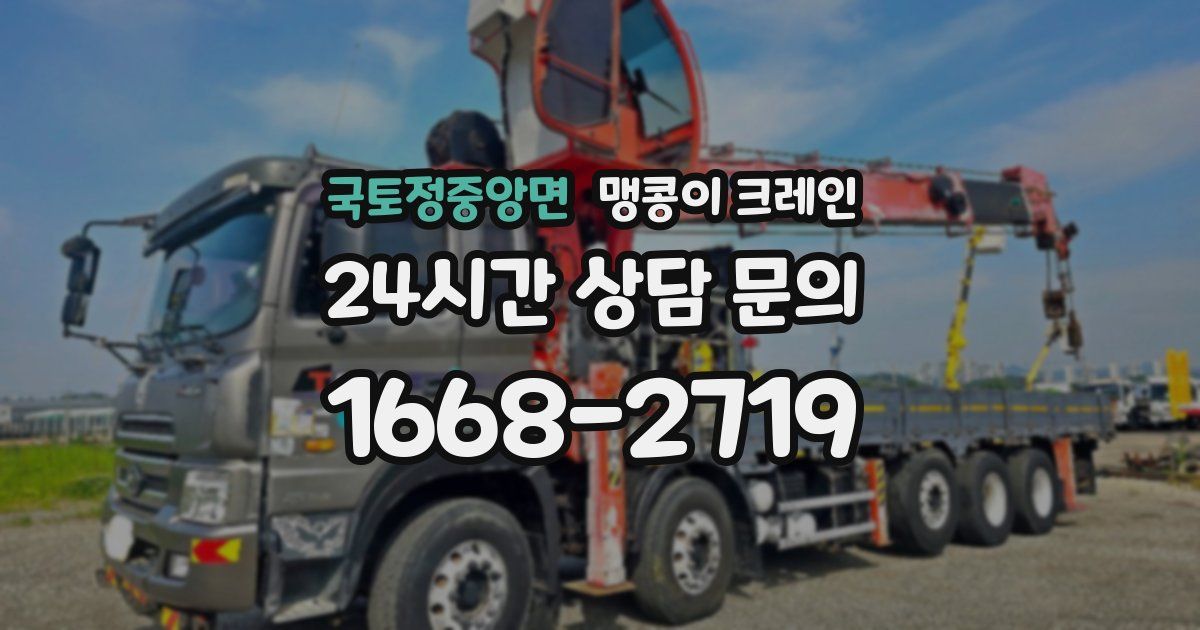 국토정중앙면 맹콩이 크레인
