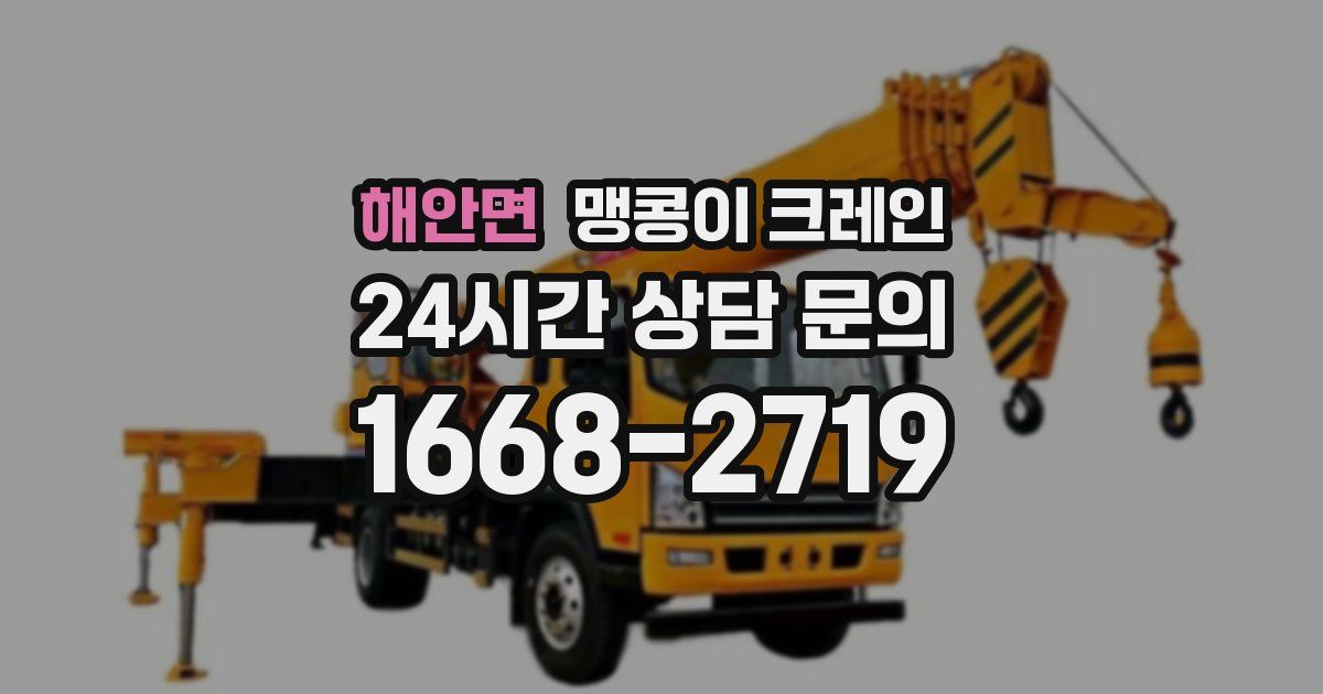 해안면 맹콩이 크레인