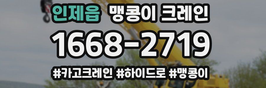 인제읍 맹콩이 크레인