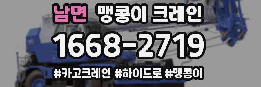 남면 맹콩이 크레인