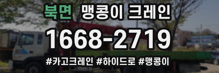 북면 맹콩이 크레인