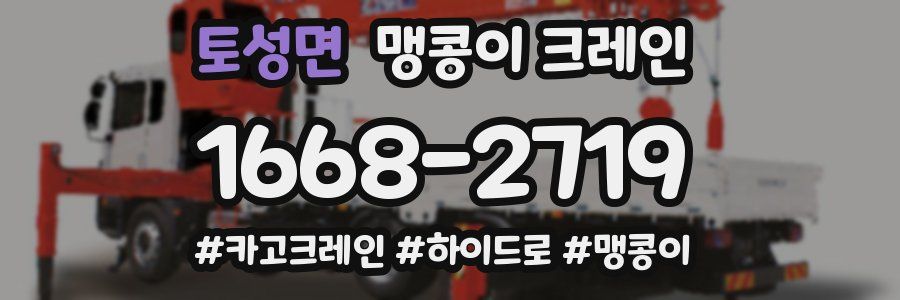 토성면 맹콩이 크레인
