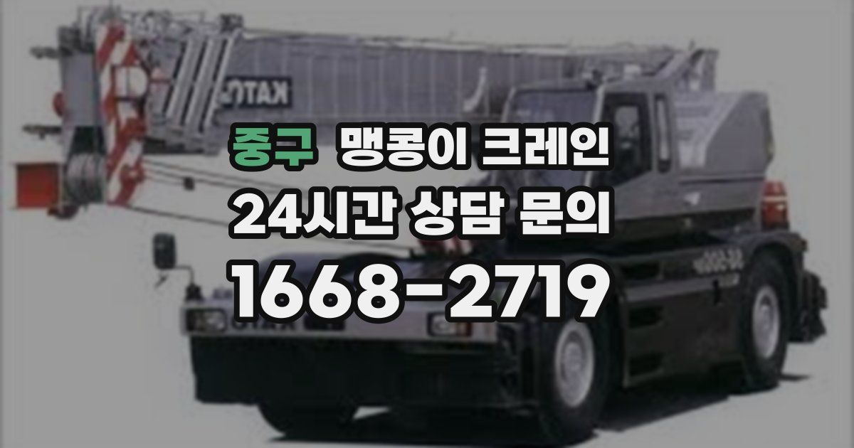 중구 맹콩이 크레인