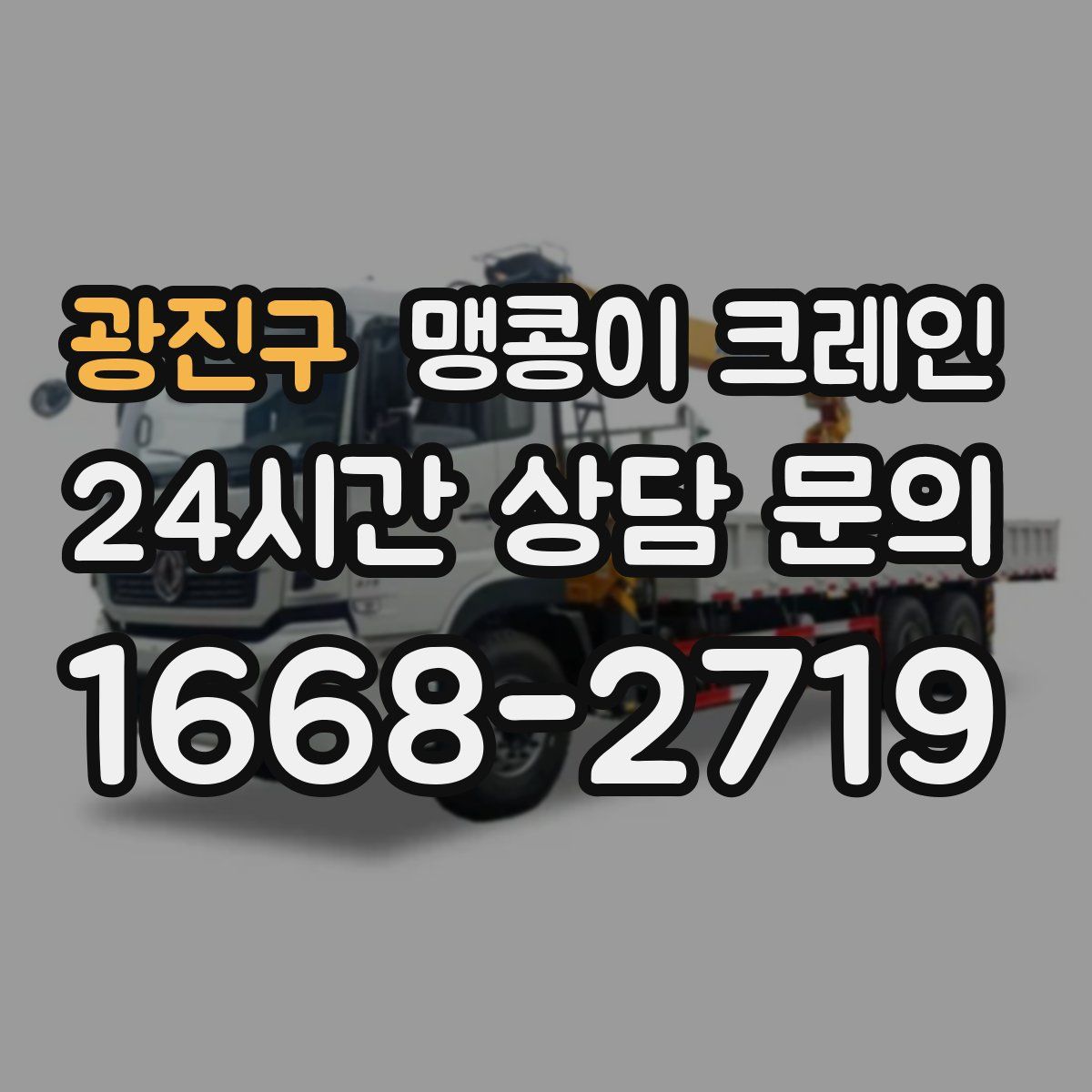 광진구 맹콩이 크레인