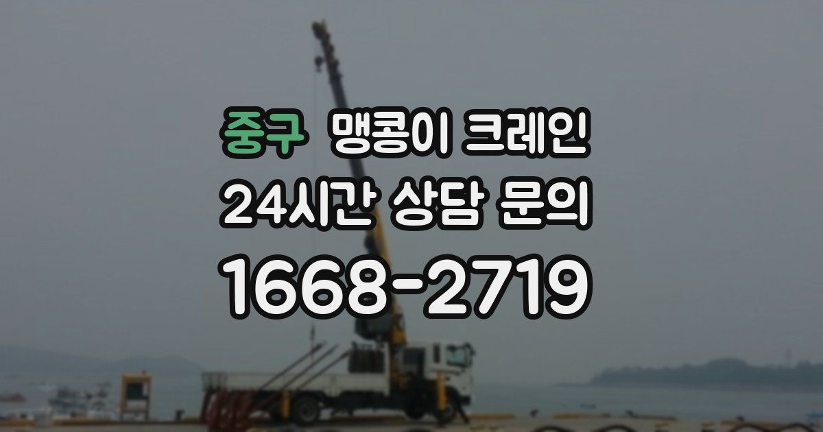 중구 맹콩이 크레인