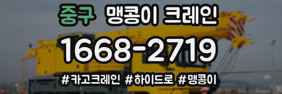 중구 맹콩이 크레인