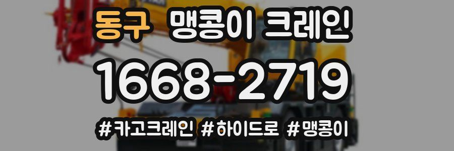 동구 맹콩이 크레인