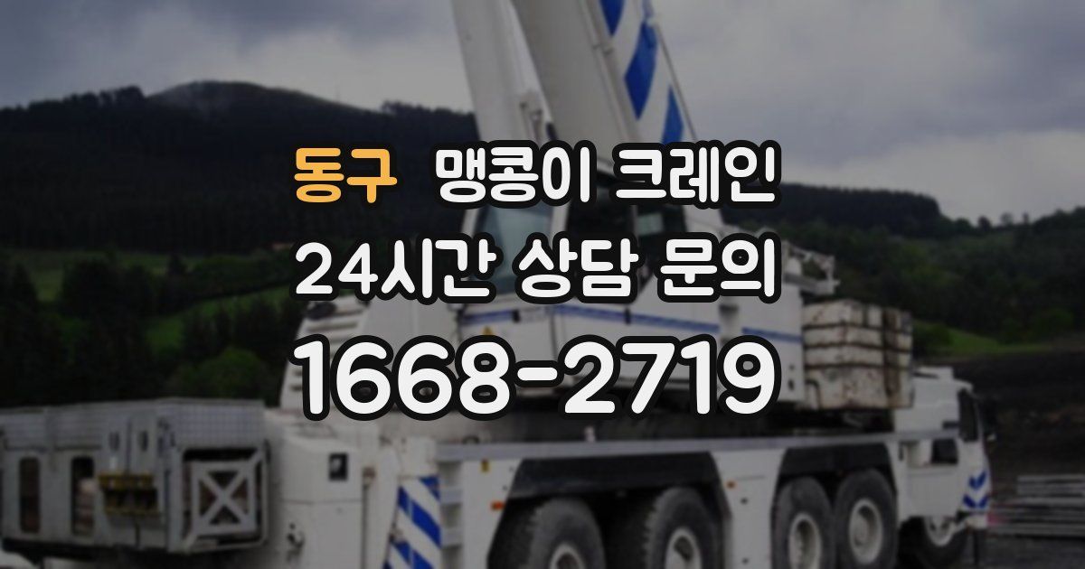 동구 맹콩이 크레인