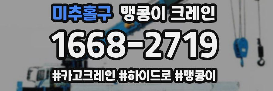 미추홀구 맹콩이 크레인