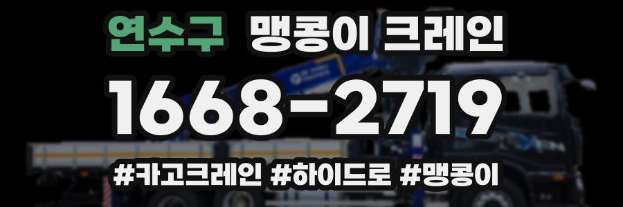 연수구 맹콩이 크레인
