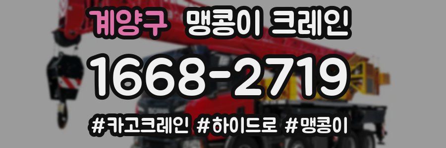 계양구 맹콩이 크레인