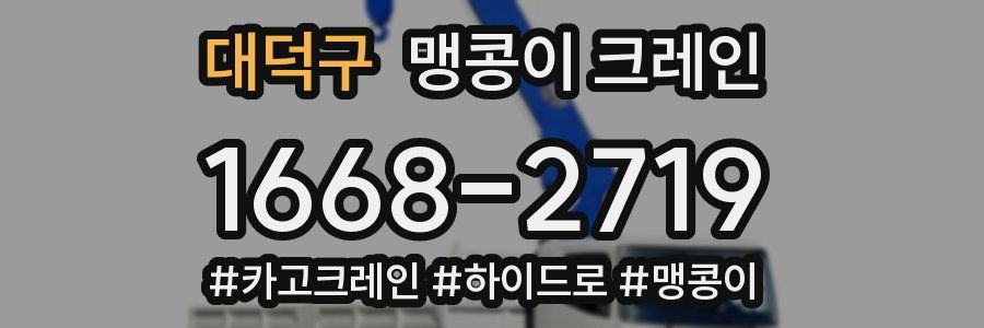 대덕구 맹콩이 크레인