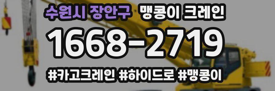 수원시 장안구 맹콩이 크레인