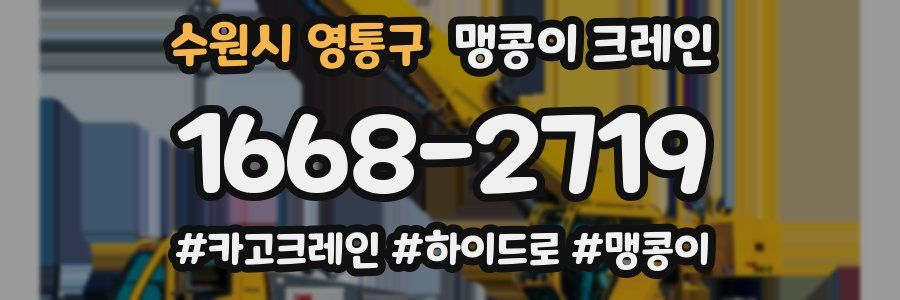 수원시 영통구 맹콩이 크레인
